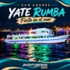 Yate Rumba en San Andrés — Fiesta en el mar Yate Rumba en San Andrés — barco grande de pasajeros iluminado durante la noche