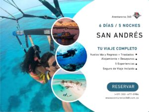 Paquete San Andrés 5 Noches + 5 Experiencias + Vuelos