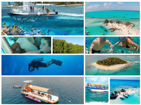 Combo de Actividades #19: Semisubmarino + Tour VIP a Acuario, Haynes Cay, Johnny Cay, Manglares (2 Tours)
