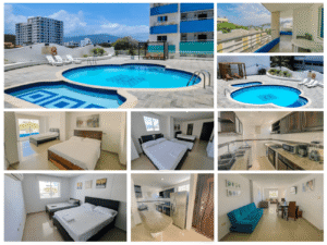 Apartamento para 8 personas vista al mar - 601 Rodadero Santa Marta