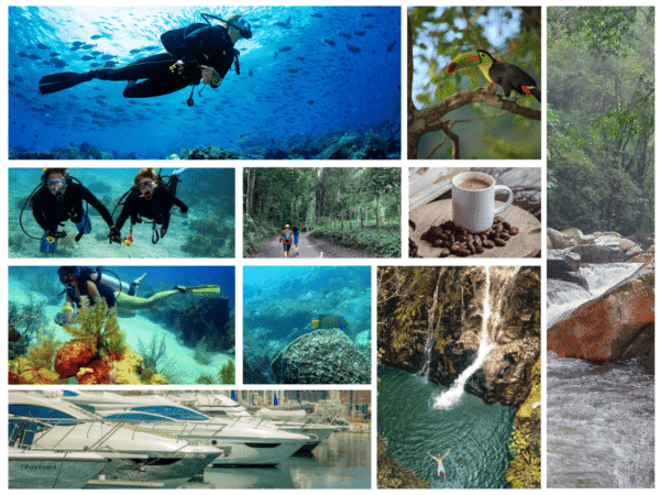 Combo de Actividades #15: Buceo + Pasadía en Minca: Cascadas, Miradores y Taller de Café y Cacao en la Sierra Nevada (2 Tours)