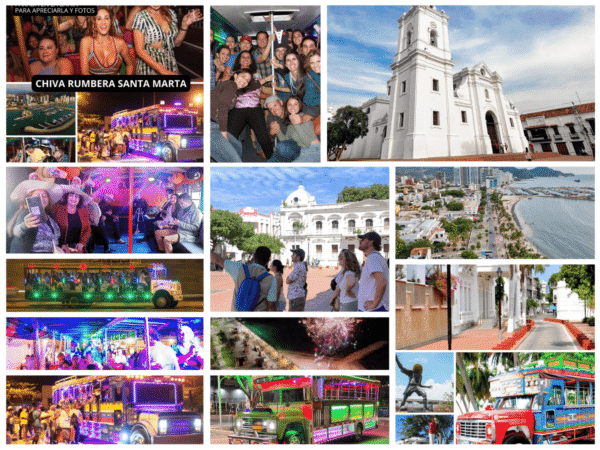 Combo de Actividades #14: City Tour + Chiva Rumbera en Santa Marta (2 Tours)