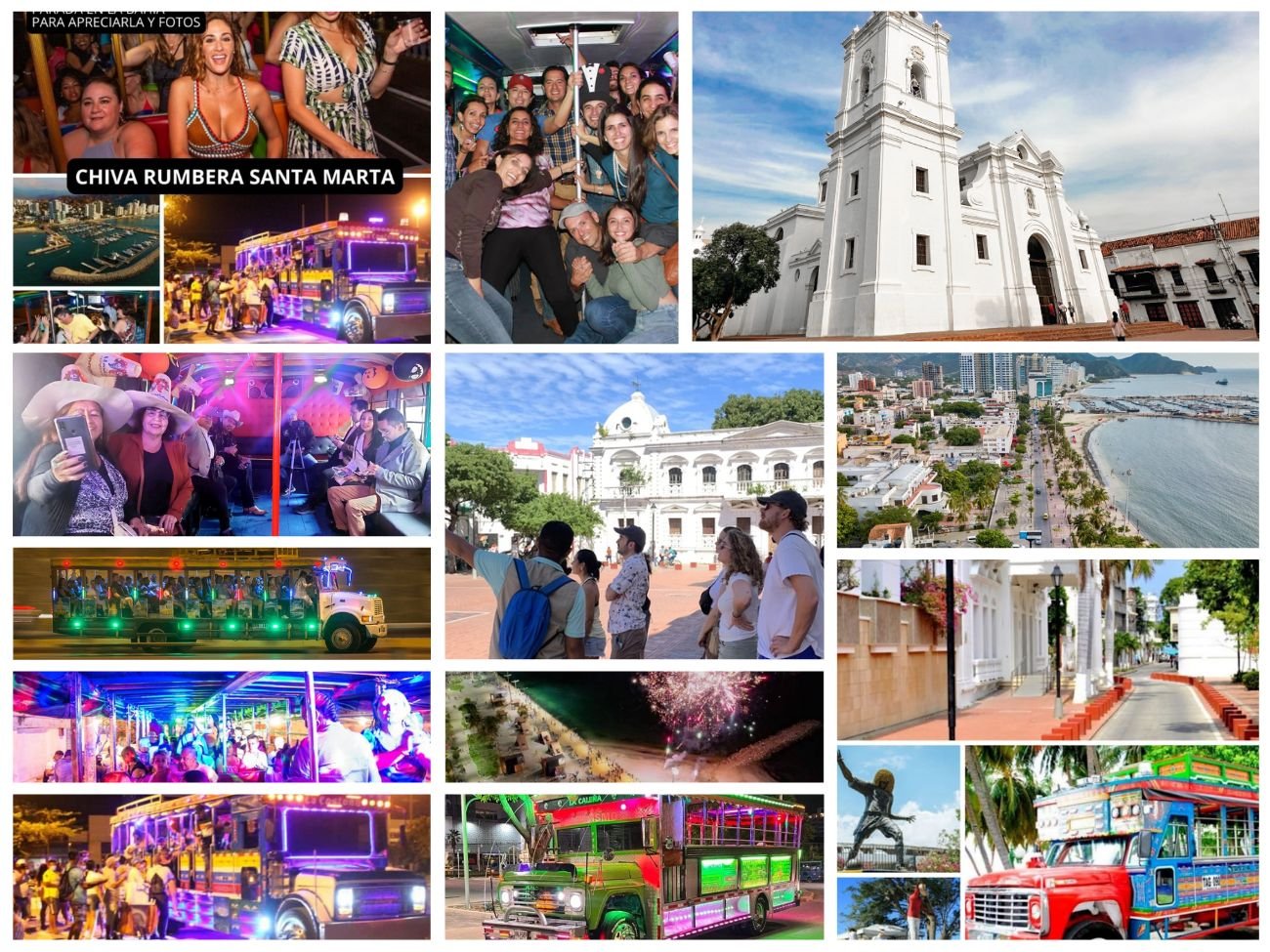 Combo de Actividades #14: City Tour + Chiva Rumbera en Santa Marta (2 ...
