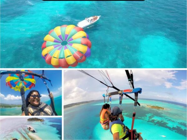 Combo de Actividades #6: Tour Bahía en Pontón + Parasail en San Andrés Islas (2 Tours)
