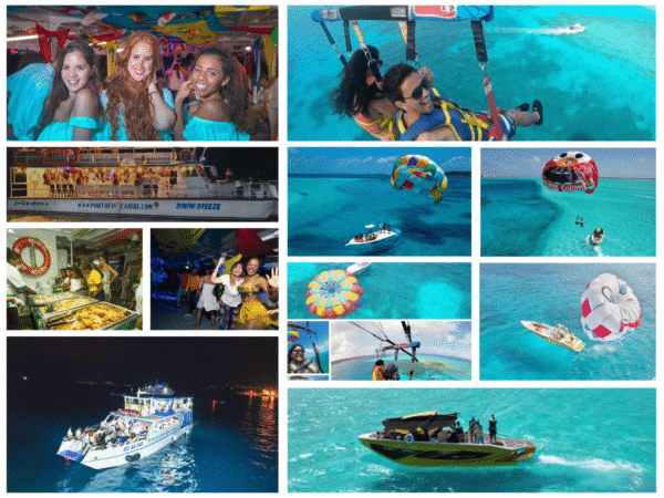 Combo de Actividades #11: Parasail + Noche Blanca en San andrés Islas (2 Tours)