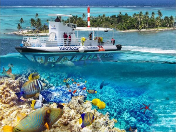 Combo de Actividades #14: Tour VIP a Acuario, Haynes Cay, Johnny Cay, Manglares + Semisubmarino en San Andrés Islas (2 Tours)