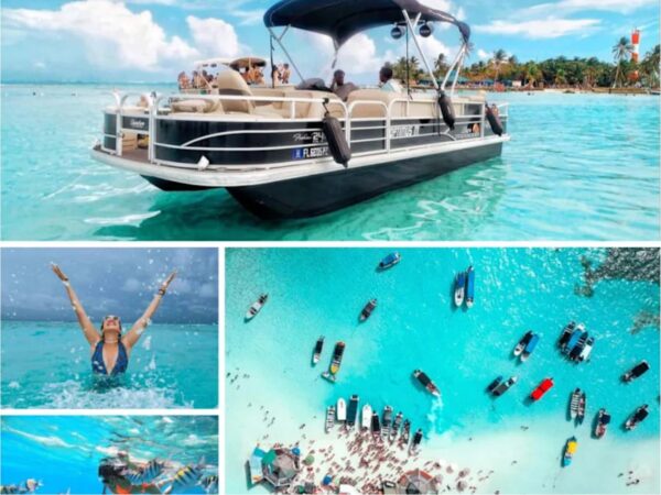 Combo de Actividades #6: Tour Bahía en Pontón + Parasail en San Andrés Islas (2 Tours)