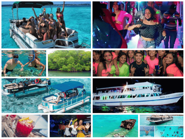 Combo de Actividades #3: Tour Bahía en Pontón + Yate Rumba en San Andrés Islas (2 Tours)