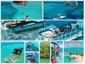 Combo de Actividades #6: Tour Bahía en Pontón + Parasail en San Andrés Islas (2 Tours)