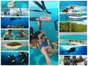 Combo de Actividades #9: Parasail + Tour VIP + Buceo en San Andrés Islas (3 Tours)