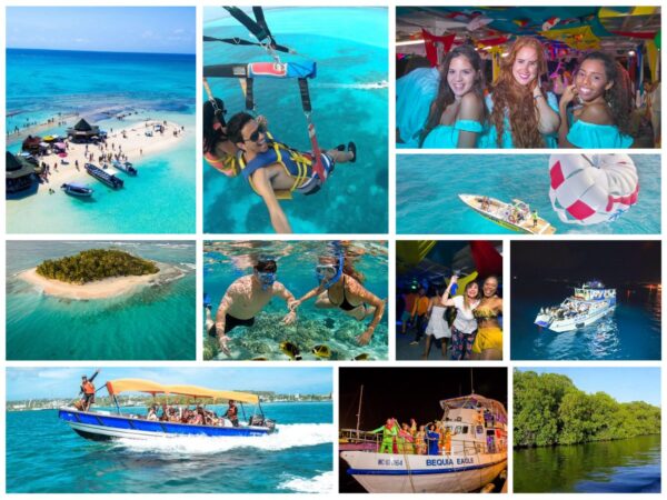 Combo de Actividades #18: Parasail + Noche Blanca + Tour VIP a Acuario, Haynes Cay, Johnny Cay, Manglares (3 Tours)