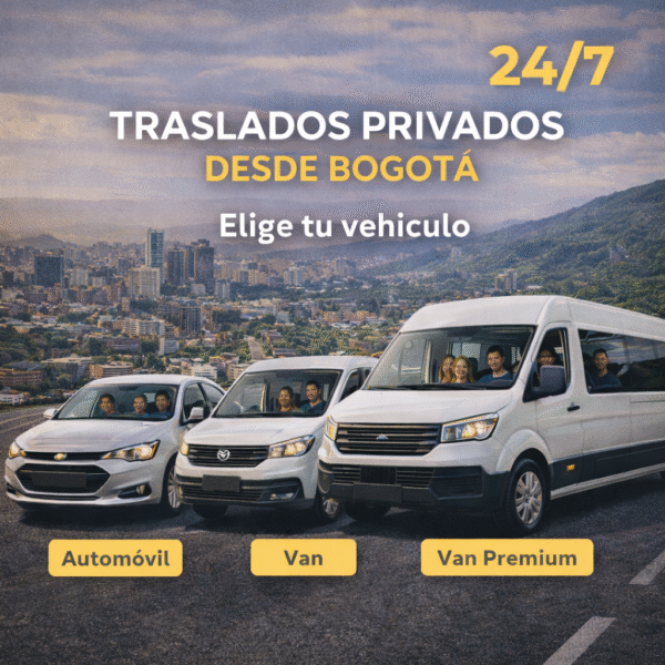 Traslados Privados por Colombia desde Bogotá