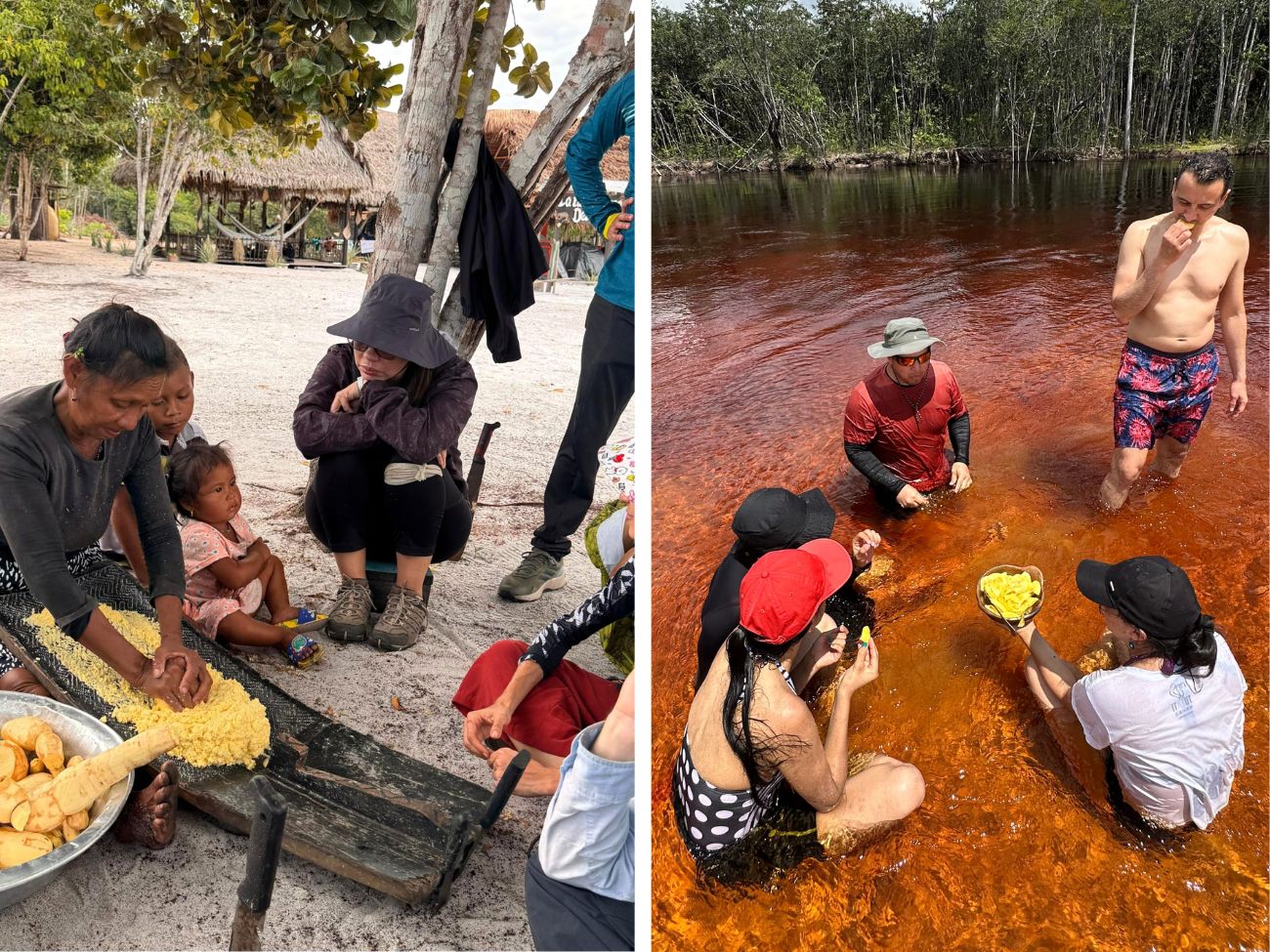 Comunidad indígena y Caño San Joaquín Guainía