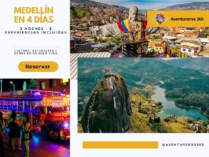 Medellín en 4 días: Paquete 3 noches con 3 experiencias incluidas