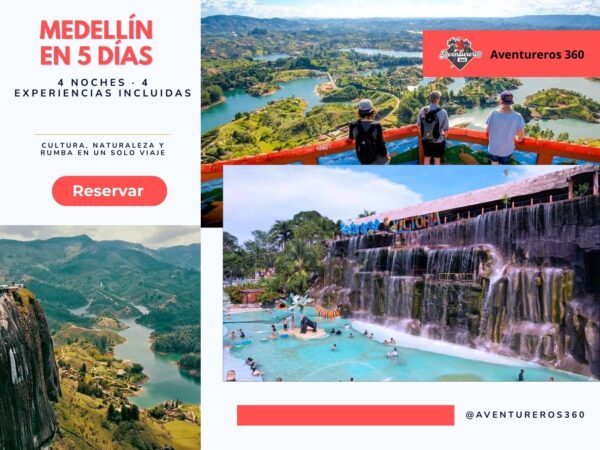 Medellín en 5 días: Paquete 4 noches con 4 experiencias incluidas