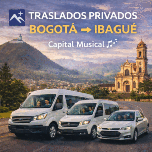 Traslados Privados Bogotá ↔ Ibagué Capital Musical 🎶