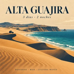 Ilustración de la Alta Guajira: dunas y mar Caribe, viaje de 3 días y 2 noches