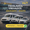 Traslados Privados Aeropuerto El Dorado ↔ Bogotá 24/7 (Hoteles y Zonas)