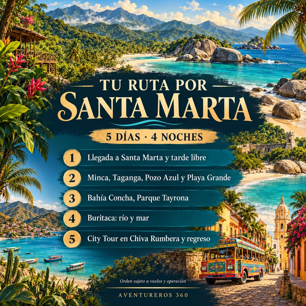Santa Marta: playas y experiencias para tu viaje