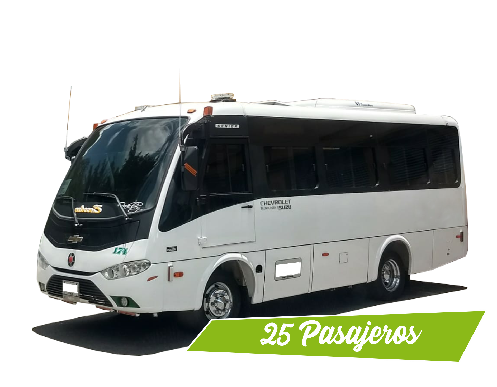 Bus grande para traslados privados Aventureros 360