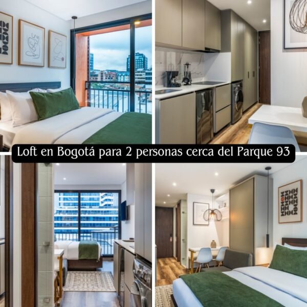 Loft en Bogotá para 2 personas cerca del Parque 93 | TAJ 97