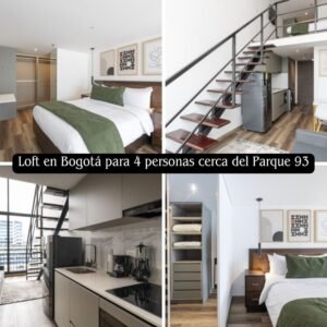 Loft en Bogotá Duplex para 4 personas cerca del Parque 93 | TAJ 97