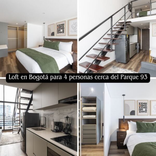 Loft en Bogotá para 4 personas cerca del Parque 93 Loft en Bogotá Duplex para 4 personas cerca del Parque 93 | TAJ 97
