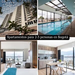Apartamento en Bogotá para 2 o 3 personas con piscina, gimnasio y parqueadero | 72 Hub