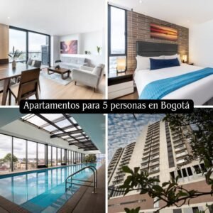 Apartamento en Bogotá para 4 a 5 personas con piscina, gimnasio y parqueadero | 72 Hub