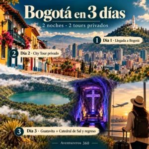 Bogotá en tres días y dos noches con dos tours privados: City Tour, Guatavita y Catedral de Sal