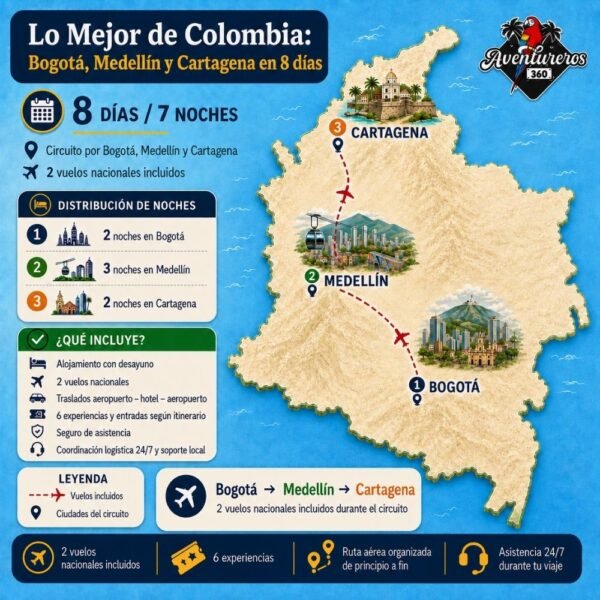 Lo Mejor de Colombia - Bogotá, Medellín y Cartagena