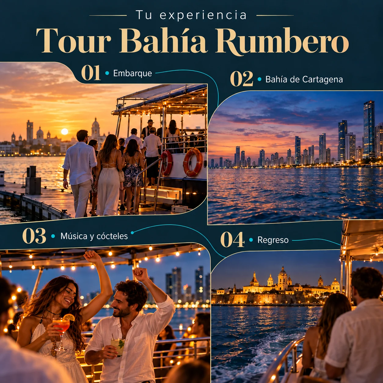 Itinerario ilustrado de Tour Bahía Rumbero