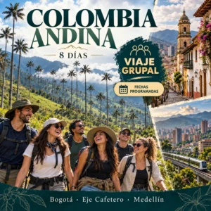 Colombia Andina en grupo, 8 días · Fechas programadas