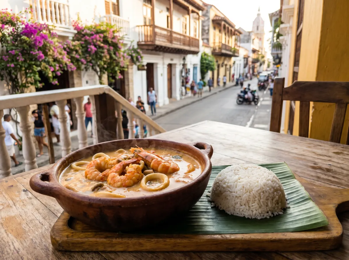 Cazuela de mariscos en Cartagena