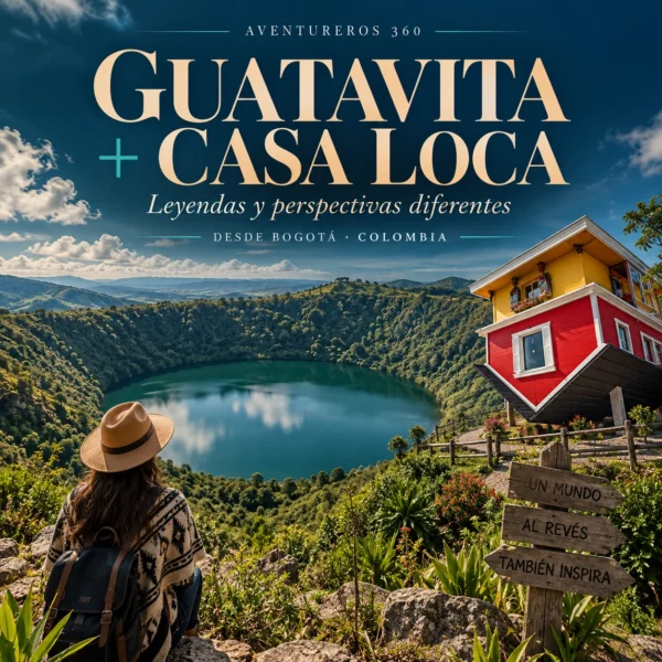 Tour a la Laguna de Guatavita + Casa Loca desde Bogotá