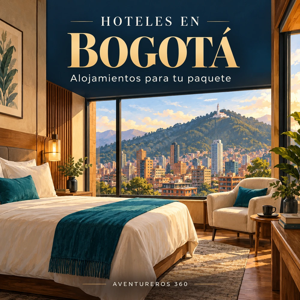 Hoteles en Bogotá: ilustración de alojamientos de referencia para paquetes de Aventureros 360