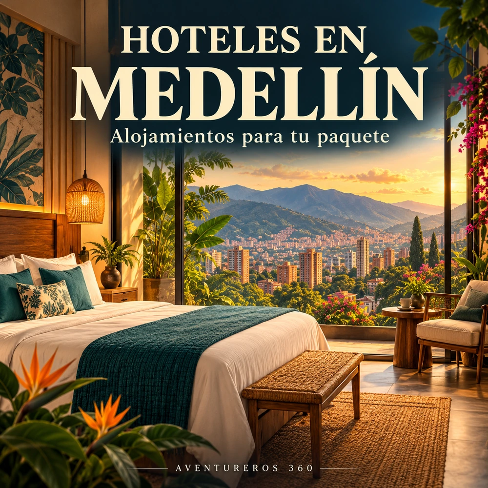 Hoteles en Medellín: ilustración de alojamiento para tu paquete