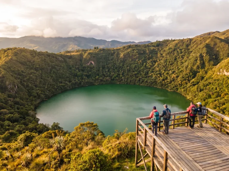 Laguna de Guatavita vista desde un mirador