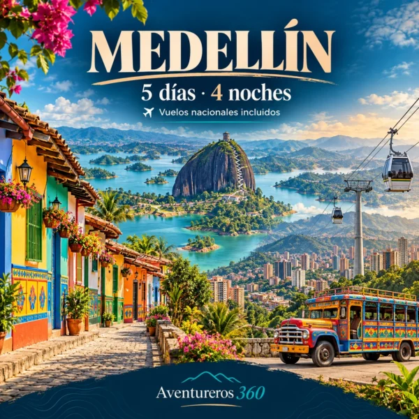 Ilustración de Medellín, Comuna 13 y Guatapé: viaje de 5 días y 4 noches con vuelos nacionales