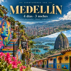 Medellín en 4 días: Paquete 3 noches con 3 experiencias incluidas · Aventureros 360