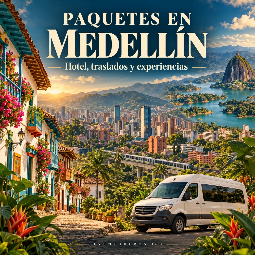 Paquetes en Medellín con hotel, traslados y experiencias