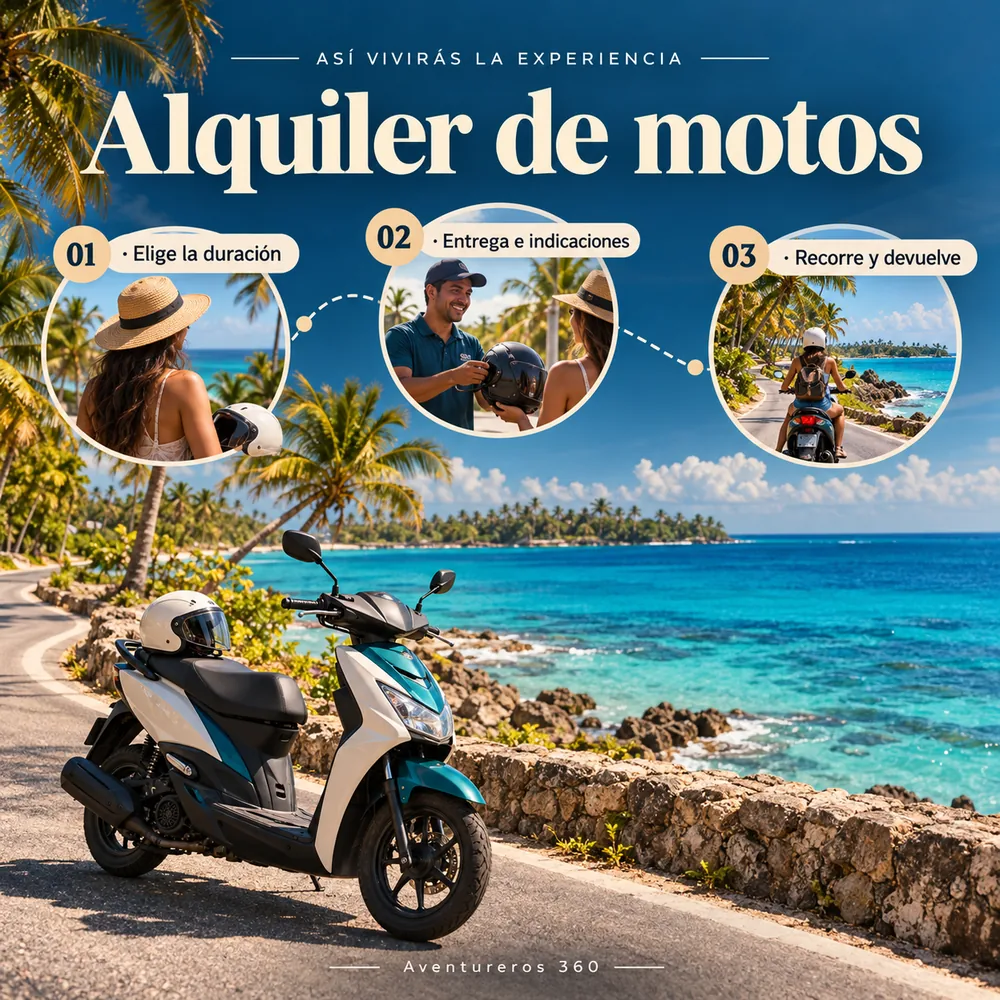 Itinerario ilustrado: Alquiler de Motos en San Andrés Islas