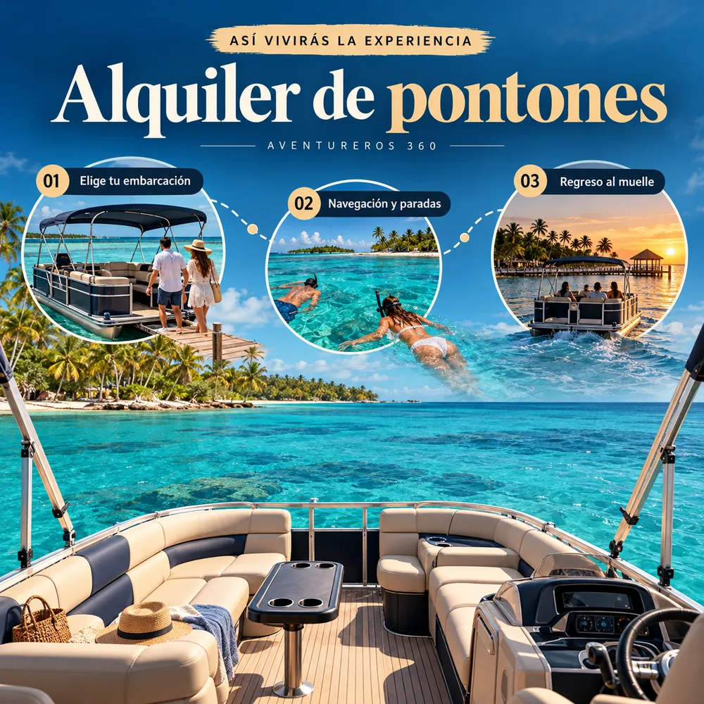 Itinerario ilustrado: Alquiler de Pontónes en San Andrés Islas