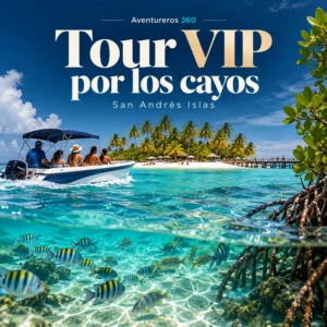 Ilustración de Tour VIP a Acuario, Haynes Cay, Johnny Cay, Manglares en San Andrés · San Andrés