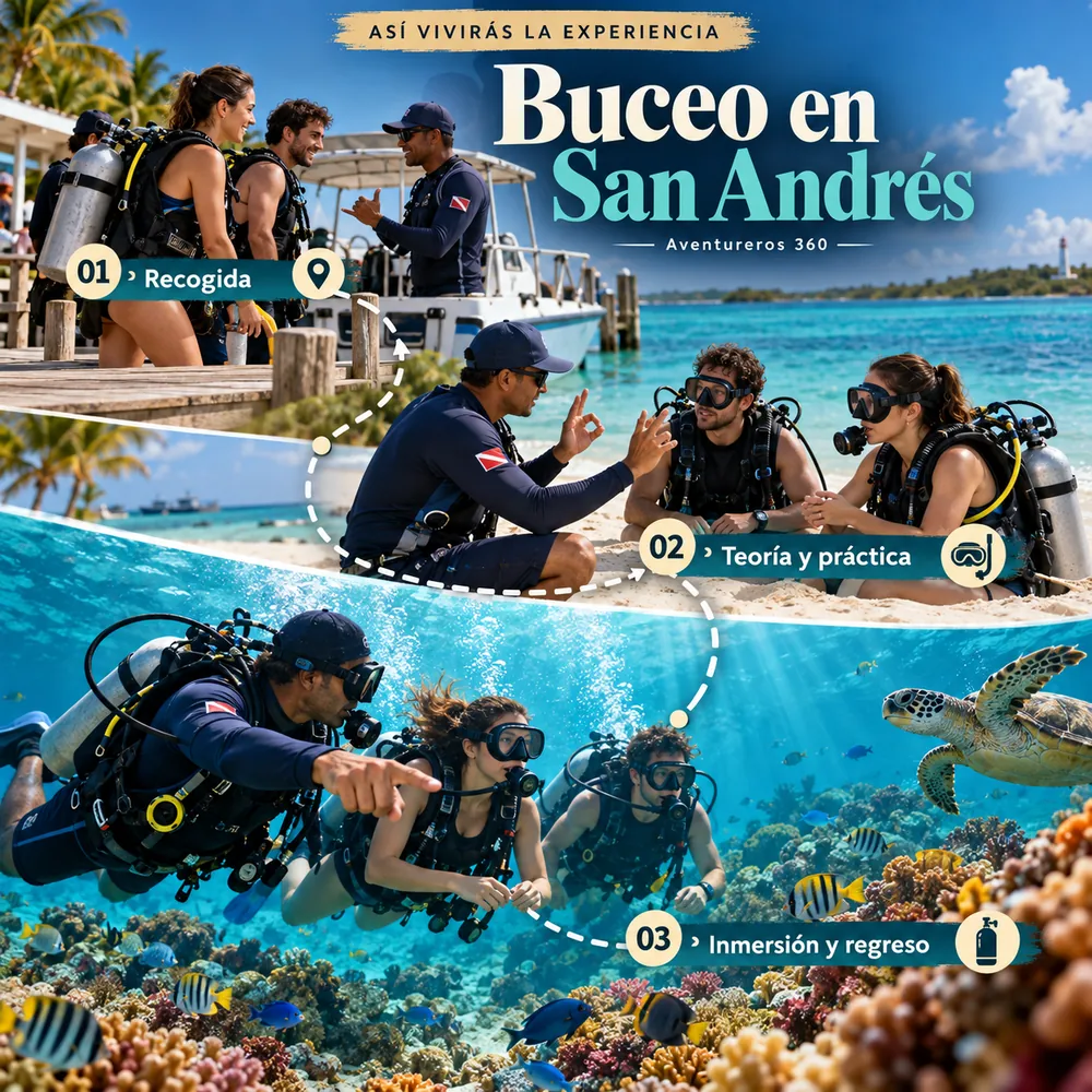 Itinerario ilustrado: Buceo en San Andrés