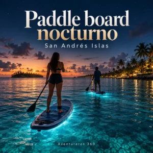 Ilustración de Paddle Board Nocturno en San Andrés · San Andrés