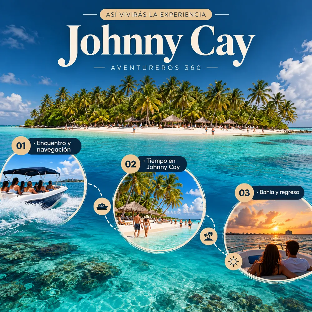 Itinerario ilustrado: Tour a la Isla de Johnny Cay en San Andrés