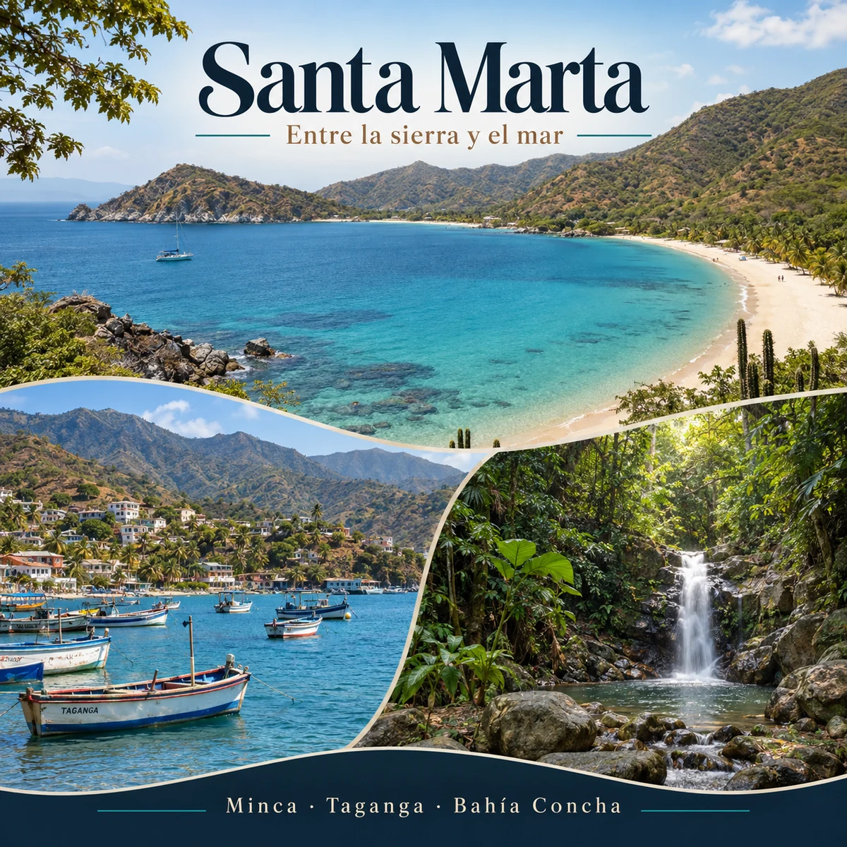 Santa Marta: Minca, Taganga y Bahía Concha — ilustración del itinerario