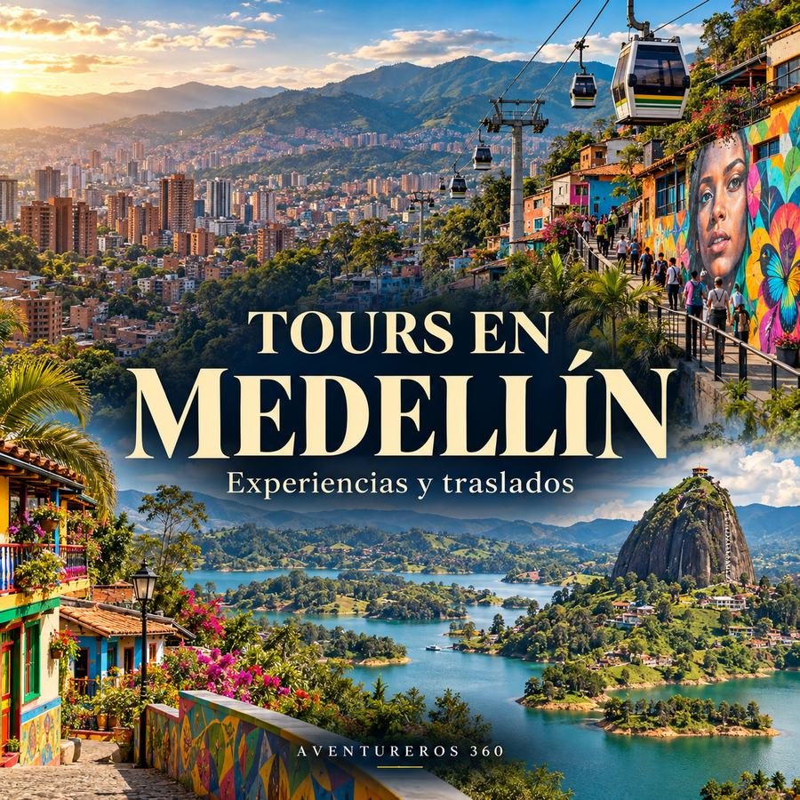 Tours en Medellín: experiencias y traslados con Aventureros 360